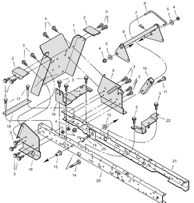 Part Location Diagram of 690482E700 Murray Plate
